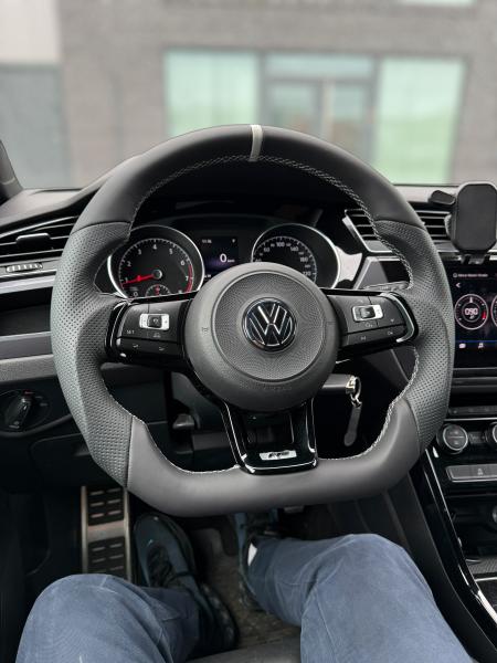 VW Golf 7 GTI GTD R-line Polo Tiguan Touran Arteon Lenkrad Neu Beziehen